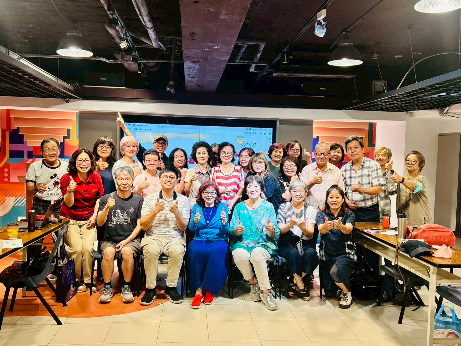 課程活動照片:學員分組討論